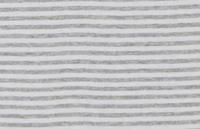 White / Melange Grey Stripe